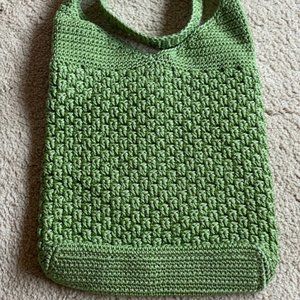 THE SAK ORIGINAL Crochet Woven Green Tote Bag